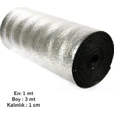 Eryatex 3 mt Kalorifer Radyatör Arkalığı Isı Yalıtımı İzalasyon Levhası Petek Arkası Alüminyum Folyo (1 Cm) 3 mt 1 cm