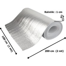 Eryatex 2 mt Kalorifer Radyatör Arkalığı Isı Yalıtımı İzalasyon Levhası Petek Arkası Alüminyum Folyo (1 Cm) 2 mt 1 cm