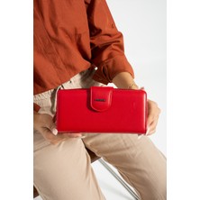 Grande 2723 Hakiki Deri Kadın Kartlıklı Kağıt & Bozuk Para Bölmeli  Model Şık Kartlık Cüzdan