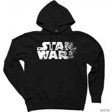 Zoka Wear Star Wars Logo - 2 Siyah Kapşonlu Sweatshirt / Hoodie