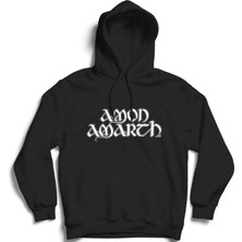 The Fame Amon Amarth, Yazı, Rock Metal Grup Kapüşonlu Sweatshirt Hoodie
