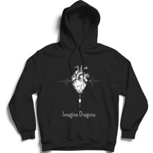 The Fame Imagine Dragons, Heart, Rock Metal Grup Kapüşonlu Sweatshirt Hoodie