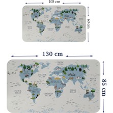 HSD Telekom Eğitici Dünya Haritası Dünya Atlası Çocuk ve Bebek Odası Duvar STICKER 3815