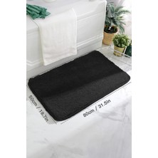 Brilla Home Kaymaz Taban, Tekli Post Peluş Banyo Paspası, Kaymaz Taban 50*80  cm