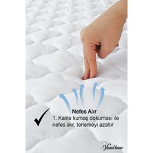 Vionel Home Pamuklu Kapitone, Fitted Full Kenar, Sıvı Geçirmez, Kreş Anaokulu Alezi ve Bebek Yatak Koruyucu Çarşaf Alez 70 x 140