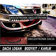 DK Elektronik Dkelektronik Dacia Logan Ön Tampon Eki Bodykit Karlık Lip 123 Pionablackdcack