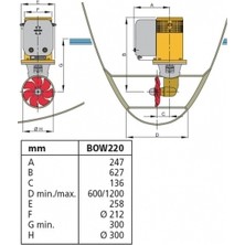 Vetus Baş Manevra Pervanesi 220 Kgf 24V