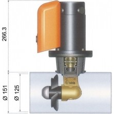 Quick Baş Manevra Pervanesi Tek Pervane 30KGF 12V Dc  Ø 125 mm Tünel