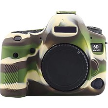 SUNShop Canon Eos 6d Mark Iı Için Yumuşak Silikon Kılıf - Yeşil (Yurt Dışından)