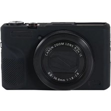 SUNShop Canon Powershot G7 x Mark Iıı Için Yumuşak Silikon Kılıf - Siyah (Yurt Dışından)