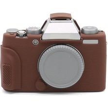 Richwell Fujifilm Fuji X-T100 Için Yumuşak Silikon Tpu Tam Kapak - Kahve (Yurt Dışından)