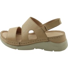 Dünya Shoes Deri Kadın Sandalet