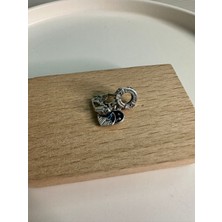 Ni Aksesuar Gümüş S925 Damgalı Pixar Wall-E & Eve Sallantılı Charm