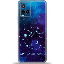 Cupcase Vivo Y33S Kılıf Esnek Silikon Kamera Koruma 4K Desenli Özel Tasarım - Yay Burcu