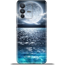 Cupcase Vivo V23 5g Kılıf Esnek Silikon Kamera Koruma 4K Desenli Özel Tasarım - Okyanus