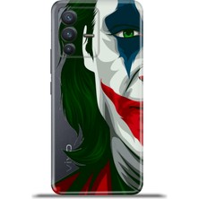 Cupcase Vivo V23 5g Kılıf Esnek Silikon Kamera Koruma 4K Desenli Özel Tasarım - Joker