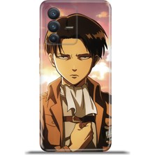 Cupcase Vivo V23 5g Kılıf Esnek Silikon Kamera Koruma 4K Desenli Özel Tasarım - Levi Ackerman