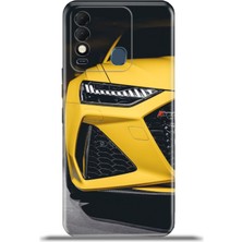 Cupcase Tecno Spark 8t Kılıf Esnek Silikon Kamera Koruma 4K Desenli Özel Tasarım - Rscar