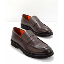 Bambi Kahve Antik Leather Erkek Loafer Ayakkabı E01902900041