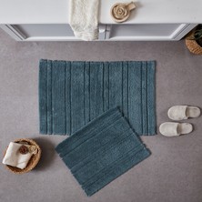 Doqu Home Doquhome Pera Banyo Paspası Petrol 60X100CM