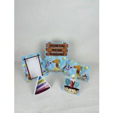 Dizayn Parti Evi 1 Yaşındayım Dekoratif Ayaklı Pano Set 5 Parça 1 Yaşındayım