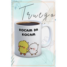 Truego Baskılı Kupa Bardak Seramik Mug - Kocam Da Kocam