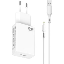Ermer Iphone USB Şarj Aleti Lightning Uyumlu 2.4A 10W Data Veri Aktarım Xs Max x  Xr 8 Plus 7 6s 6
