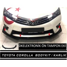 DK Elektronik Dkelektronik Toyota Corolla 2013-2019 Ön Tampon Eki Bodykit Karlık Lip 123PİONABLACK