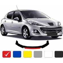 DK Elektronik Peugeot 207 Ön Tampon Eki Body Kit Karlık Lip 4 Parça Siyah