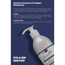 Noufye At Kestanesi & Collagen 4x4 Etkili Etkili Masaj Sütü & Vücut Kremi 250 ml