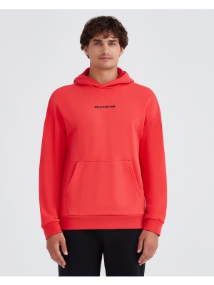Skechers M Essential Hoodie Sweatshirt Erkek Kırmızı Sweatshirt S232438-600