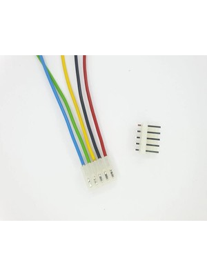 Sanec 3,96MM 5 Pin Kablolu Konnektör Takım 10CM - 1,00MM - Çift Taraflı