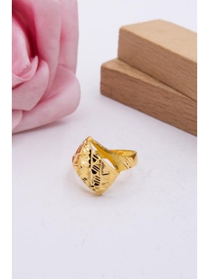 Latif Kuyumcu 22 Ayar Altın Yüzük Kalemli Kadın Yüzük LKYZK1208