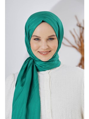 Loryan Scarf Floş Jakar Ağaç Kabuğu Desen Şal 00953