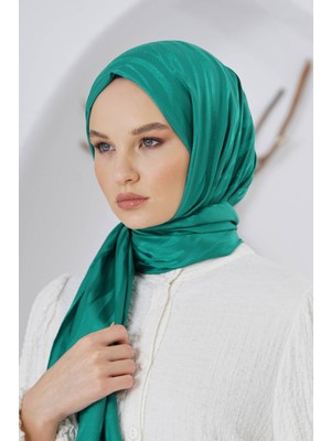 Loryan Scarf Floş Jakar Ağaç Kabuğu Desen Şal 00953