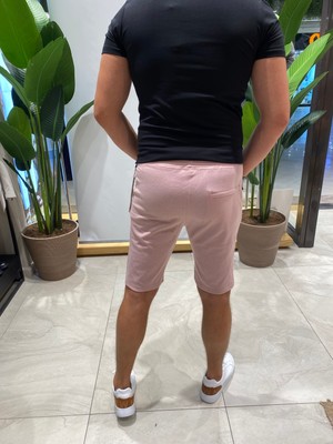 Back Eliesar Elite Pembe Renk Unisex Şort