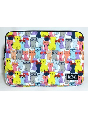 Jacbag Notebag Evrak ve Notebook Fermuarlı Çanta Renkli 38x26x2,5 cm 9+ Yaş İçin Kullanım