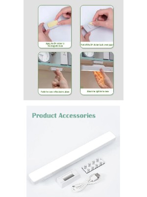 Wlue USB Kablolu Dokunmatik Dimmer Ayarlı 28 LED Tezgah ve Pc Çalışma Işığı Mıknatıslı Masa Lambası