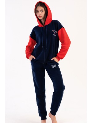Kadın Polar Uzun Kol Pijama Takım
