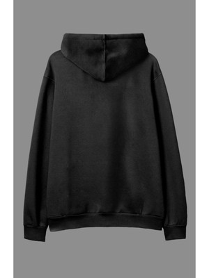 Zoka Wear Legend Minimal Baskılı Kapüşonlu Üç Iplik Sweatshırt  Hoodıe