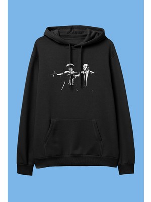 Zoka Wear Cowboy Bebop Spike Spiegel ve Jet Black Karakter Anime Baskılı Kapüşonlu Sweatshirt Hoodie