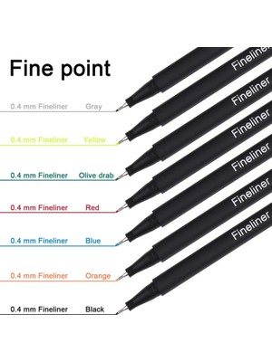 Kalesi 60 Renkler 0.4mm Fineliner Fine Point Kalem Seti Çizim Kalemleri Günlük Yazma Not Alma Takvim Gündemi Yetişkin Boyama (Yurt Dışından)