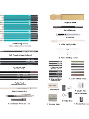 Kalesi 50 Parça Kalour Eskiz Kalem Seti 3 Renkli Eskiz Defteri Sanat Çizim Malzemeleri Sanatçı Yetişkinler Için Başlangıç Çocuklar (Yurt Dışından)