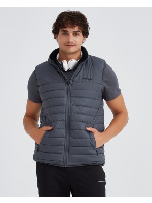 Skechers M Outerwear Padded Vest Erkek Gri  S232001-040