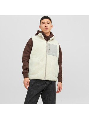 Jack & Jones Vesterbro Erkek Krem Polar Yelek (12239208-ATHR)