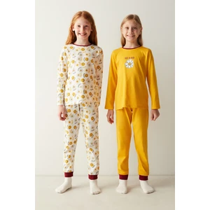 Kız Çocuk Be Kind Ck Uzun Kollu 2'li Pijama Takımı
