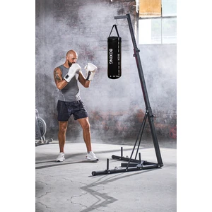 Spor Byfit Yırtılmaz Siyah Deluxe Boxing Kolonlu Boks Torbası ve Tavan Askı Kancası