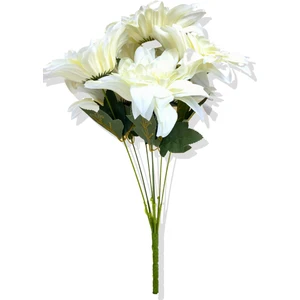 Yapay Yıldız Çiçeği Krem 45 cm 7 Dal