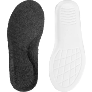 Bebek ve Çocuk İçin Spor Ayakkabı Patik İç Tabanlığı, Ark Destekli Gündelik Tabanlık Kışlık - MF11 Siyah Keçeli - 20/21 Numara