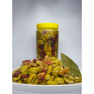 Cevizli Zeytin Salatası Kuru Domatesli Ayvalık Yeşil Zeytin 1 kg